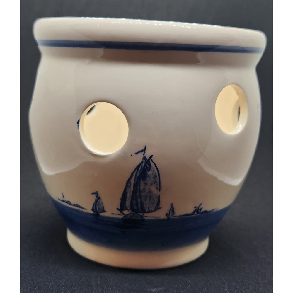 Hand Painted Delfts Blauw Planter - set of 2